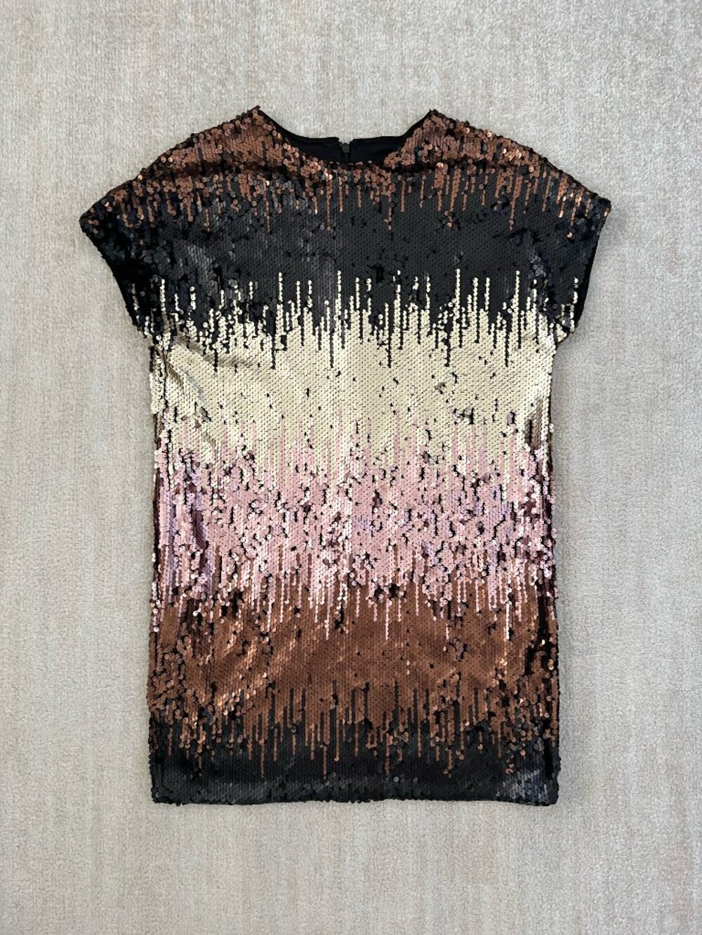 Aidan by Aidan Mattox Sequin Stripe Cocktail Dress 2